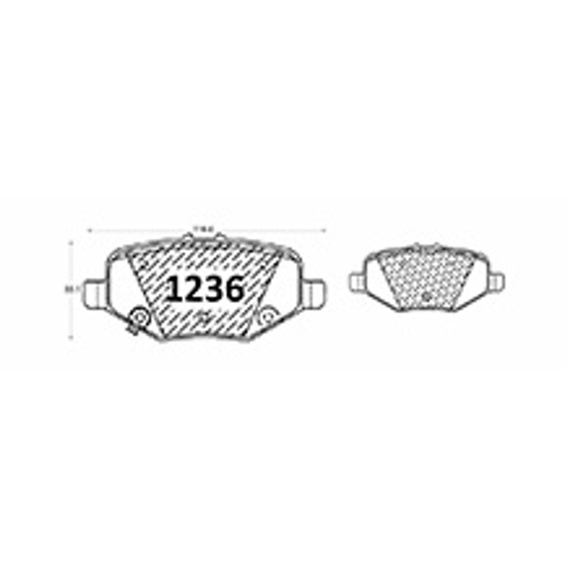 Pastillas Traseras GTX Heavy Duty PF-GTXHD-D-1612-S Ford Explorer