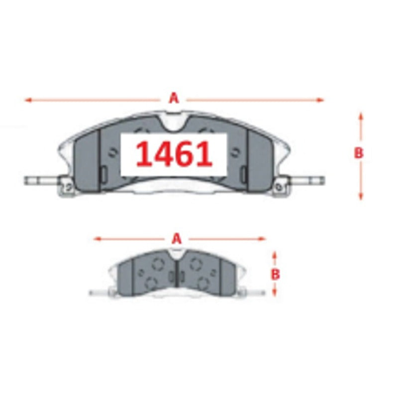 Pastillas Delanteras GTX Silver Ceramic PF-SC-16242-GTX Ford Explorer