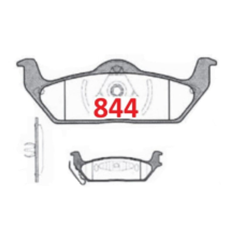 Pastillas Traseras GTX Silver Ceramic PF-SC-D-1012-GTX Ford F-150 Lariat 2010