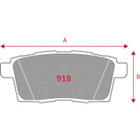 Pastillas Traseras GTX Silver Ceramic PF-SC-D-1259-GTX Ford Edge