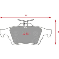 Pastillas Traseras GTX Silver Ceramic PF-SC-D-1564-GTX Ford Escape 2013