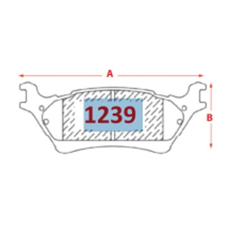 Pastillas Traseras GTX Silver Ceramic PF-SC-D-1602-GTX Ford F-150 2012