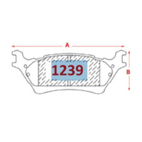 Pastillas Traseras GTX Silver Ceramic PF-SC-D-1602-GTX Ford F-150 2012