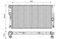 Radiador de motor VALEO 735455 — BMW Serie 1 / Serie 2 / Serie 3 / Serie 4 2011-2021