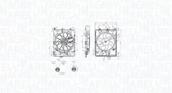 Electroventilador MAGNETI MARELLI 069422849010 — BMW X1 / Z4 / Serie 1 / Serie 3 2004-2016
