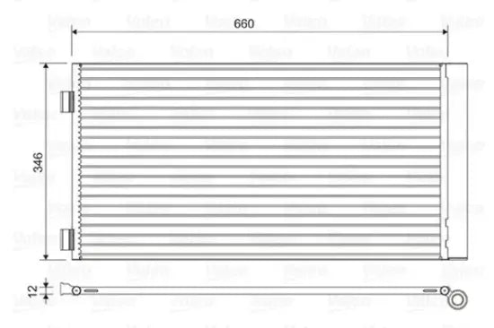 Radiador de A/C VALEO 814408 — MINI 2006-2016