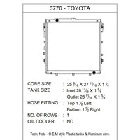 Radiador Toyota Tundra 5.7 V8 2007-2021 imagen 2