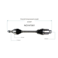 Semieje delantero derecho FWD GSP NCV47081 Mazda CX-7 2.5 imagen 6