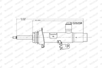 Par de Amortiguadores Delanteros · Suspensión Adaptativa · MONROE C2524L + C2523R — BMW Serie 1 / Serie 2 / Serie 3 / Serie 4 2012-2021