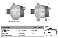 Alternador DENSO DAN1464 OEM 12 31 7 640 132 | Allure Repuestos - vista 3
