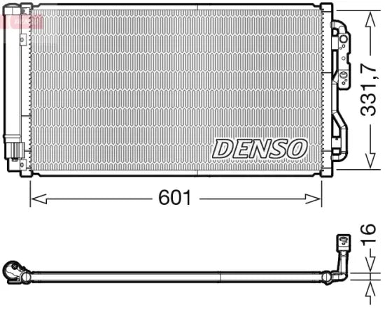 Radiador de A/C DENSO DCN05033 — BMW 2006-2021