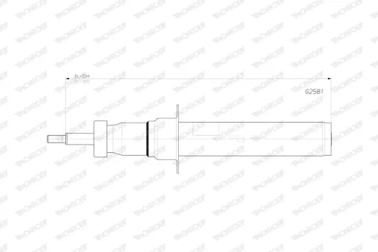 Par de Amortiguadores Delanteros MONROE G2581 — BMW Serie 5 2016-2023