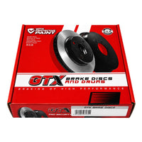 Discos de Freno GTX DF-354-GTX Delanteros — embalaje original, vista superior