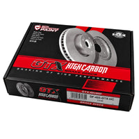 Discos de Freno GTX High Carbon DF-976-GTX-HC Traseros — embalaje original, vista superior