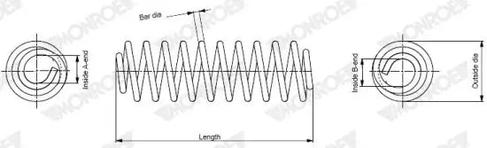 Par de Espirales Traseras MONROE SP4670 — BMW X1 / X2 2020-2023