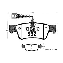 Pastillas Textar PF-21187-X Jeep