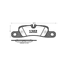 Pastillas Textar PF-D-1390-X Porsche