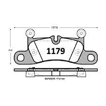 Pastillas Textar PF-D-1453-X Porsche