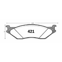 Pastillas GTX Classic PF-D-777-GTX Ford