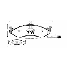 Pastillas GTX Platinum PF-GTX-D-712 Jeep