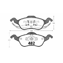 Pastillas GTX Platinum PF-GTX-D-816 Ford