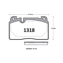 Pastillas GTX Heavy Duty PF-GTXHD-21527-S Audi
